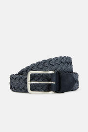 Stretch Woven Belt In Technical Yarn, Navy blue, hi-res