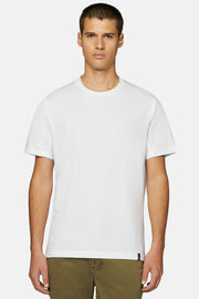 T-Shirt Aus Hochwertigem Und Nachhaltigem Pikee, Weiß, hi-res