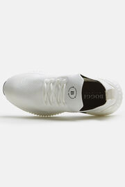 Sneakers Willow bianche in filato riciclato, Bianco, hi-res