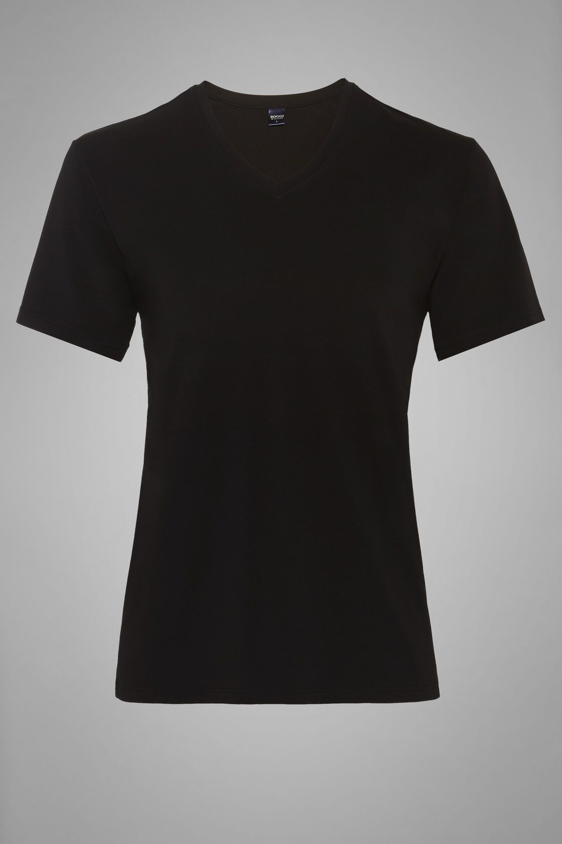 Stretch Cotton Jersey T-shirt, Black, hi-res