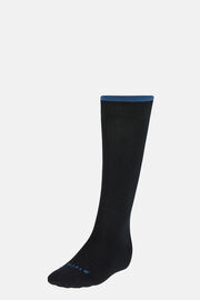 Socken aus technischem Gewebe mit Rippen, Navy blau, hi-res