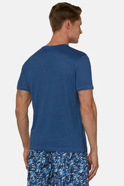 T-Shirt in Stretch Linen Jersey, , hi-res