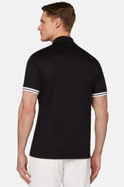 Nagy teljesítményű Piqué Polo pólóing, Black, hi-res