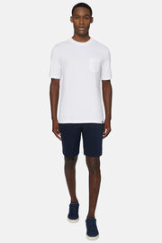 Cotton/Nylon T-Shirt, White, hi-res