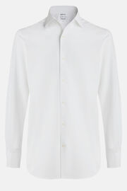 Camisa Estilo Polo De Punto Jersey Japonés Corte Regular, Blanco, hi-res