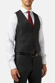 Anthracite Wool Waistcoat, Charcoal, hi-res