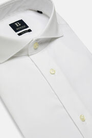 Weißes regular fit  hemd aus baumwoll-pin point, Weiß, hi-res