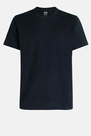 Jersey-t-shirt Aus Pimabaumwolle, Navy blau, hi-res