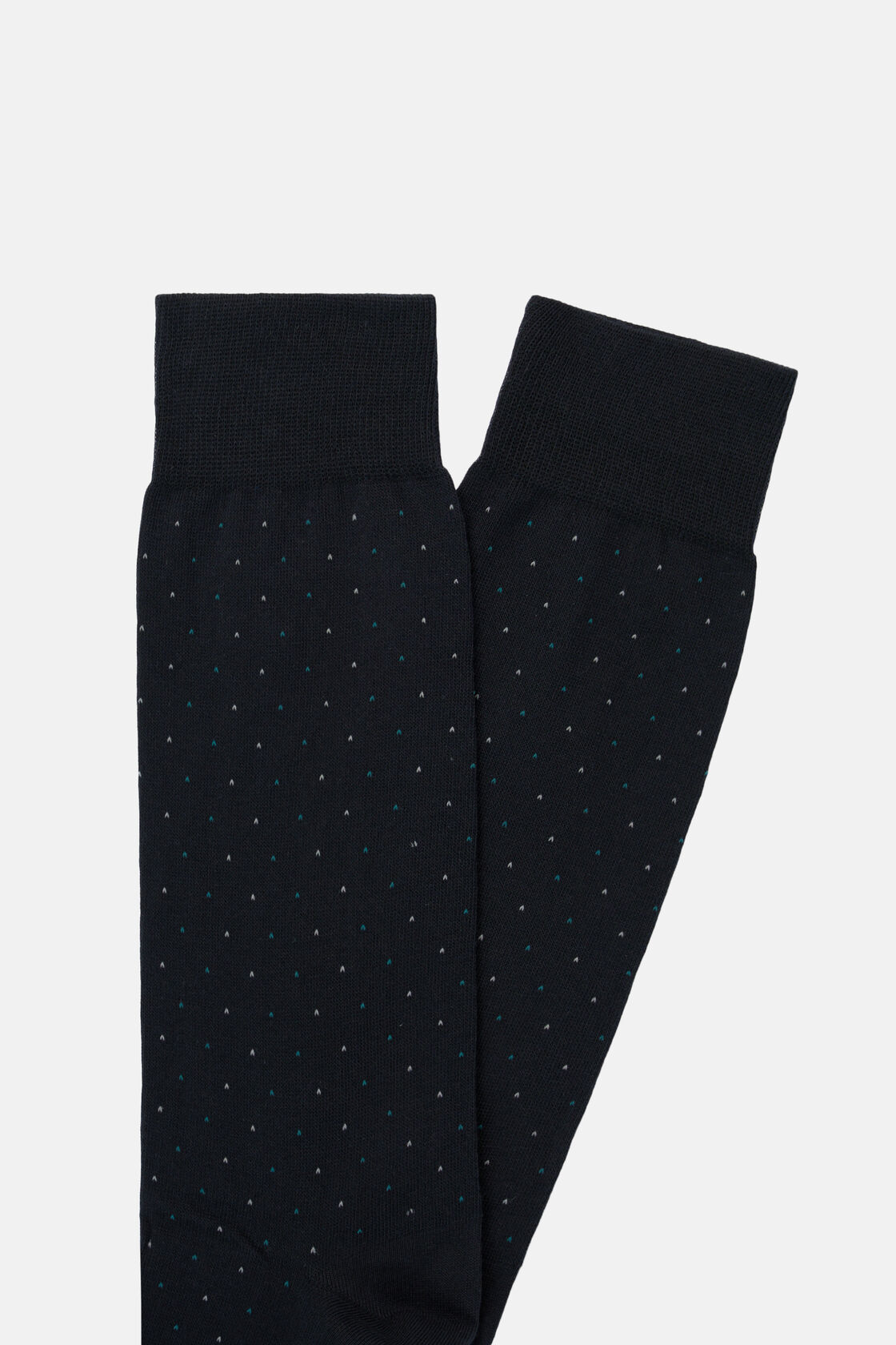 Gepunktete Socken Aus Baumwollmischung, Navy blau, hi-res