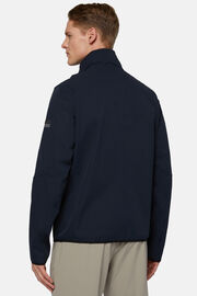 Wiatroszczelna kurtka z tkaniny technicznej z recyklingu, Navy blue, hi-res
