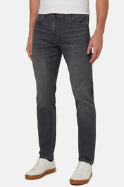 Grey Stretch Denim Jeans, Grey, hi-res