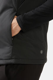 Alpha B Tech recycled fabric padded waistcoat, Black, hi-res