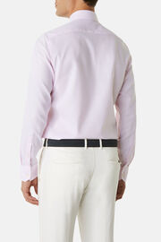 Slim Fit Pink Dobby Cotton Shirt, , hi-res