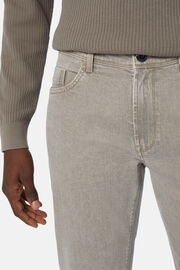 Duifgrijze jeans van stretchdenim, Taupe, hi-res