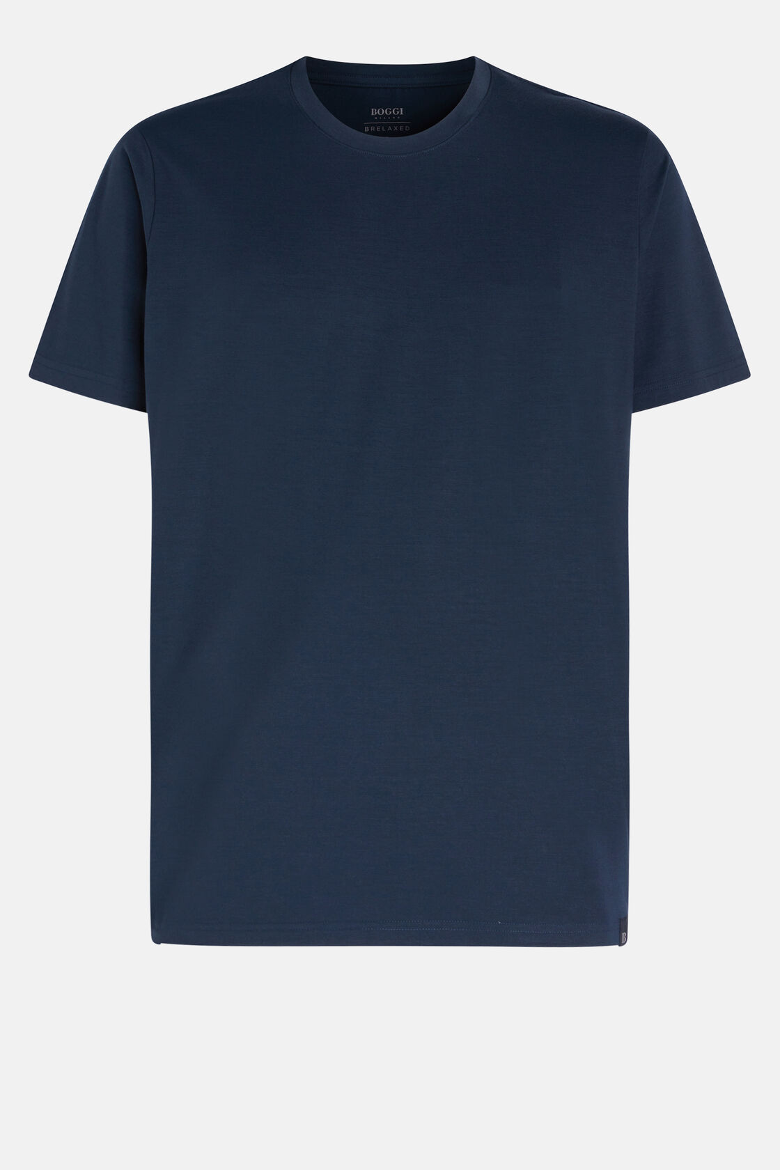 Pyjama-t-shirt Aus Viskosemischung, Navy blau, hi-res