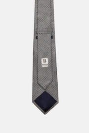 Gravata de seda com padrão micro, Light Blue, hi-res