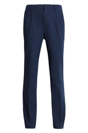 Blue Stretch Wool B Aria Trousers, Navy blue, hi-res