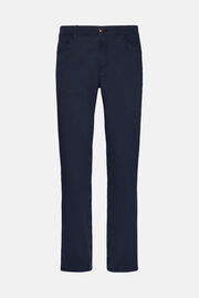 Jeans Aus Elastischer Baumwolle, Navy blau, hi-res