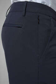 Regular Fit Technical Nylon Bermuda Shorts, Navy blue, hi-res