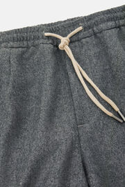 Pantaloni in flanella washable regular fit, Grigio, hi-res