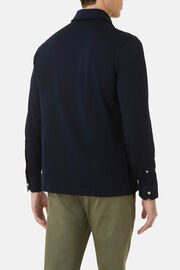 Polo Camicia In Piquè Filo Di Scozia Slim Fit, Navy, hi-res