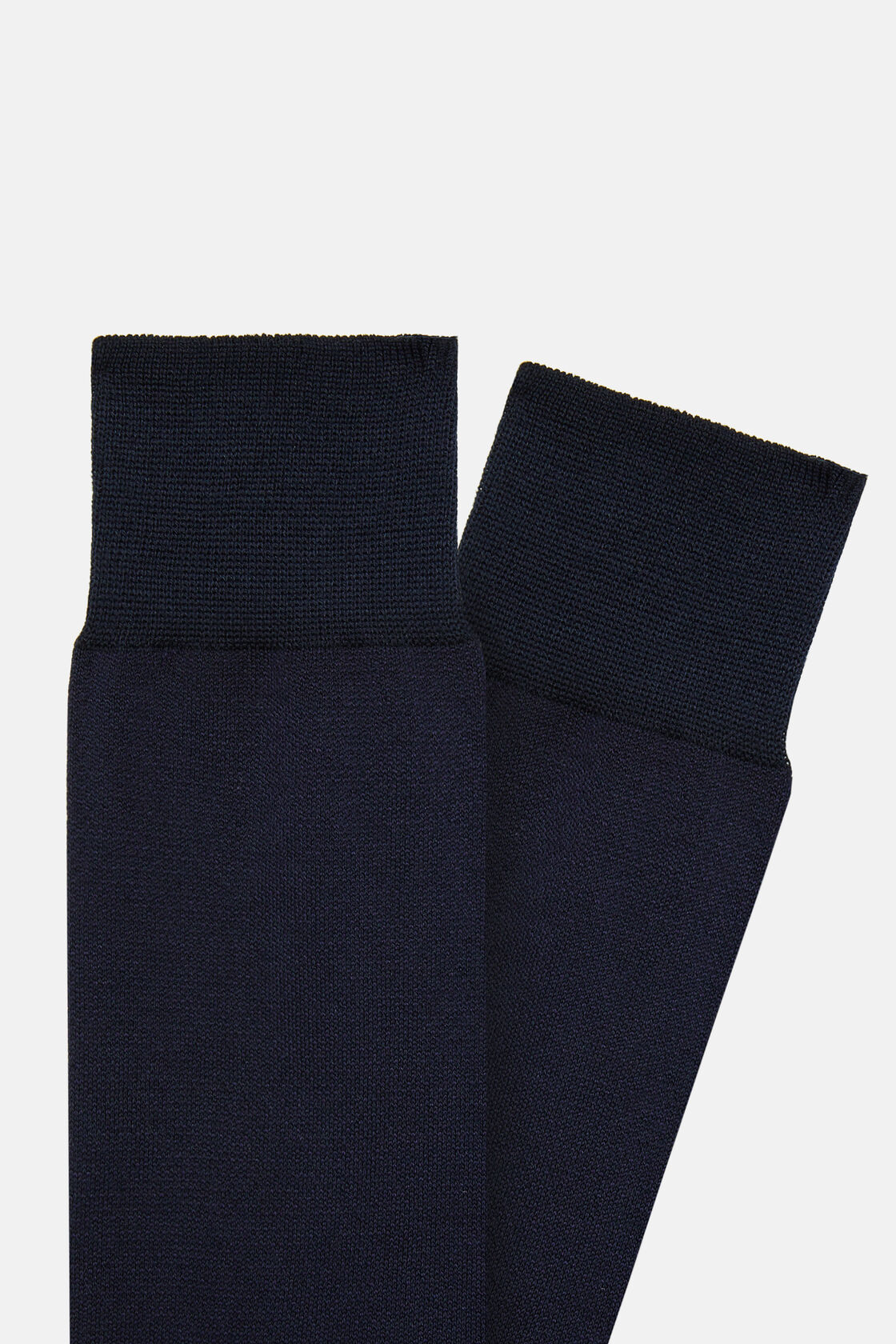 Skarpetki z bawełny Oxford, Navy blue, hi-res