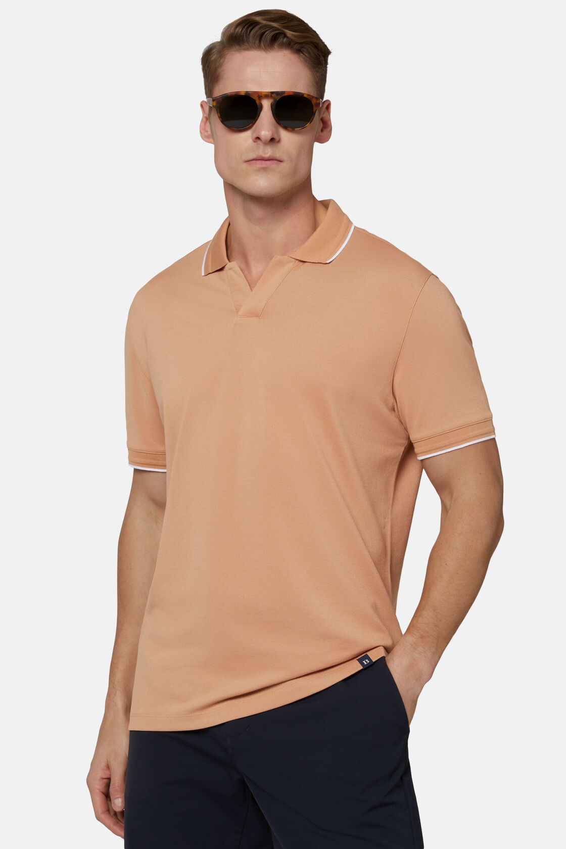 Hochwertiges Piqué-Poloshirt, Orange, hi-res