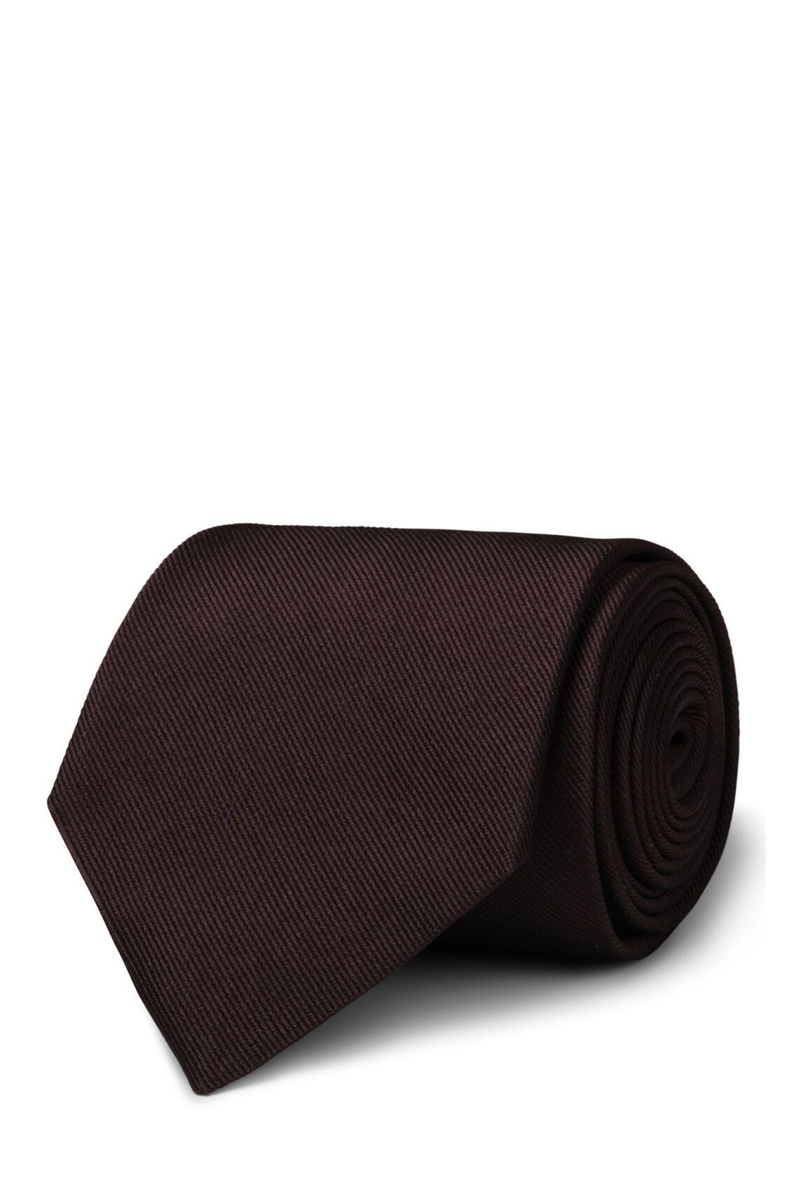 Silk Jackard Tie With Printed Logo, Brown, hi-res