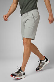 Regular Fit Technical Nylon Bermuda Shorts, Light grey, hi-res