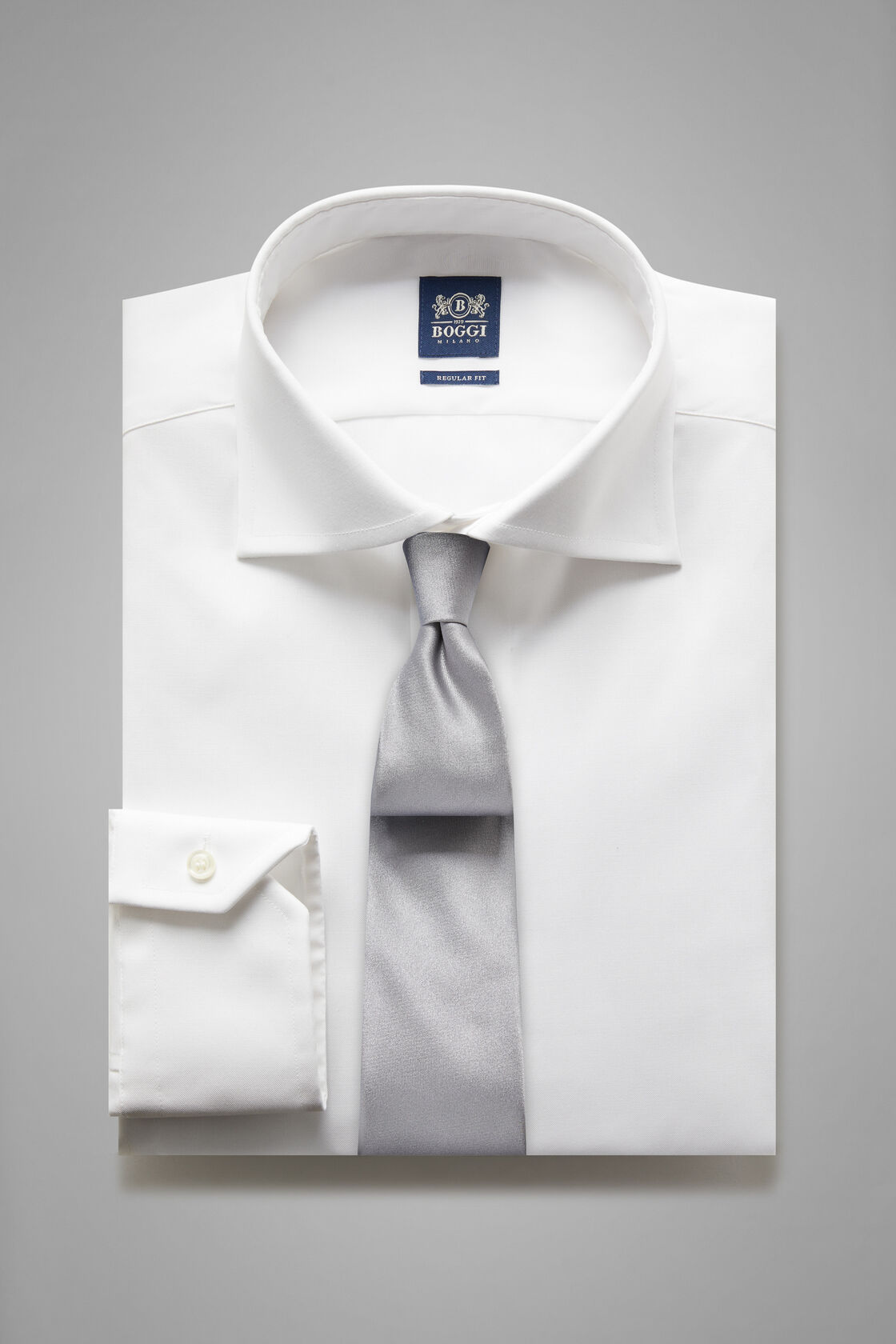 Stretch P.Point Windsor Collar Shirt Regular Fit, White, hi-res