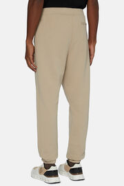 Trousers in Organic Cotton Blend, Beige, hi-res