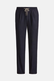 City Trousers in Flannel, Navy blue, hi-res