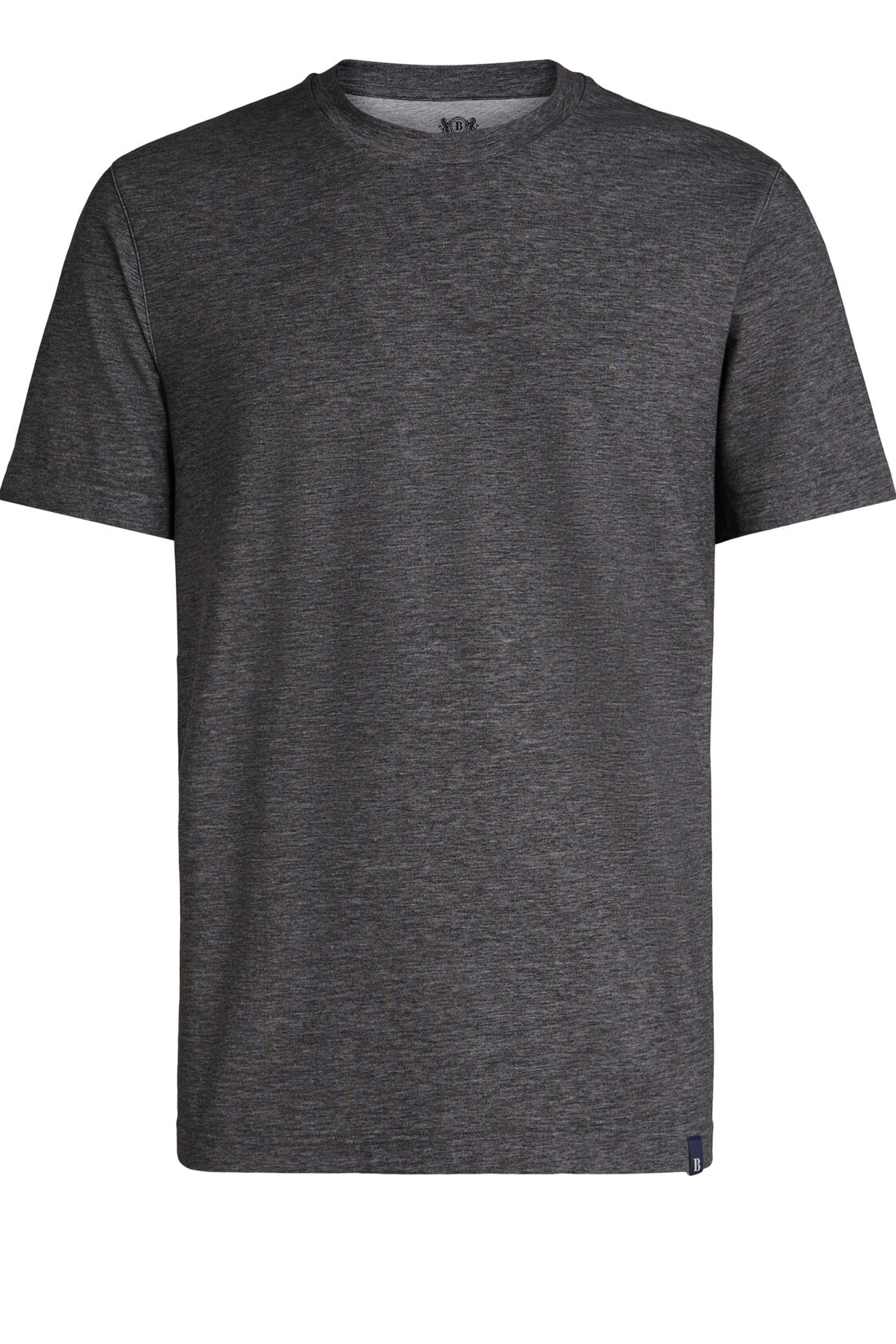 T-Shirt in Cotton, Nylon & Tencel, Dark Grey, hi-res
