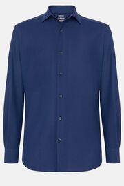 Bawełniana koszula polo z japońskiej dzianiny, klasyczny fason, Navy blue, hi-res