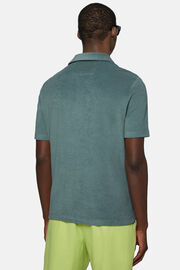 Bawełniano-nylonowa koszulka polo, Green, hi-res