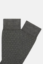 Pinpoint Cotton Blend Socks, Dark Grey, hi-res