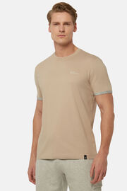 T-Shirt Aus Hochwertigem Und Nachhaltigem Jersey, Beige, hi-res