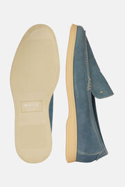 Aria Suede Loafers, Light Blue, hi-res