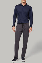 Regular fit stretch nylon trousers, , hi-res