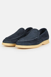Aria Suede Loafers, Navy blue, hi-res