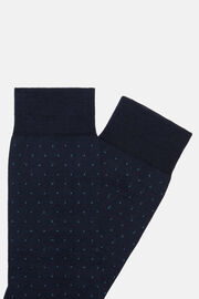 Pinpoint Cotton Blend Socks, Navy blue, hi-res