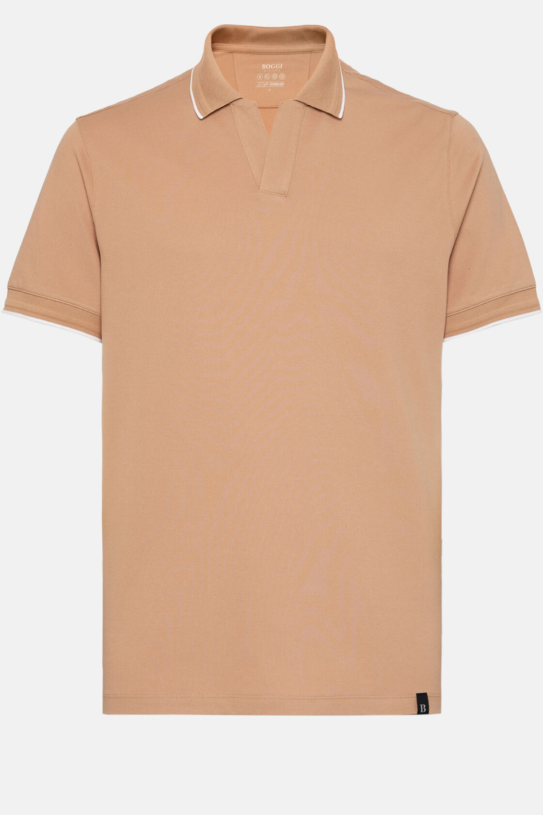 High-Performance Piqué Polo Shirt, Orange, hi-res