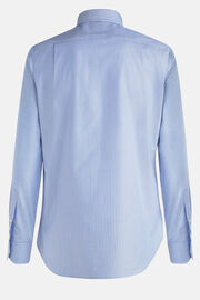 Regular fit sky blue striped cotton oxford shirt, Light Blu, hi-res