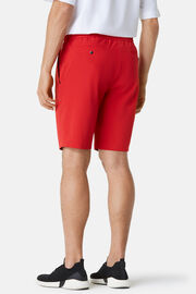 Bermuda Shorts in Stretch Recycled Nylon, Red, hi-res