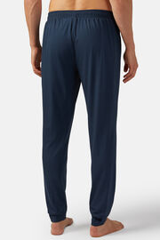 Pantalon De Pyjama En Viscose Mélangée, bleu marine, hi-res