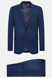 Ολόμαλλο κοστούμι σε μπλε ρουά χρώμα, Royal blue, hi-res