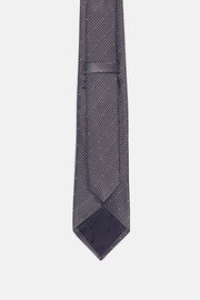 Krawatte Mit Hahnentrittmuster aus Seidengemisch, Hellblau, hi-res