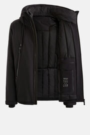 Technical Fabric Padded Block Jacket, Black, hi-res