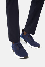 Marineblaue Willow Sneaker Aus Recyceltem Garn, Navy blau, hi-res