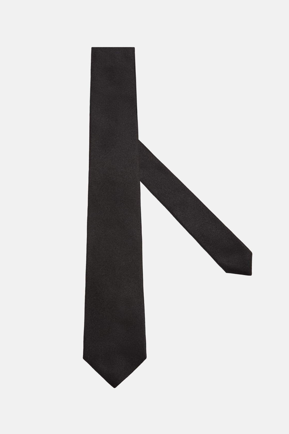 Silk Tie, Black, hi-res